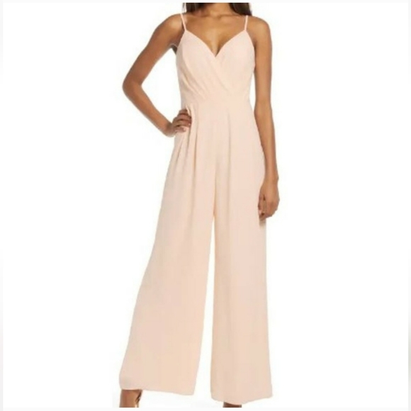 COPY - NWOT Lulus Call For Me Gardenia Faux Wrap Jumpsuit - Picture 9 of 10